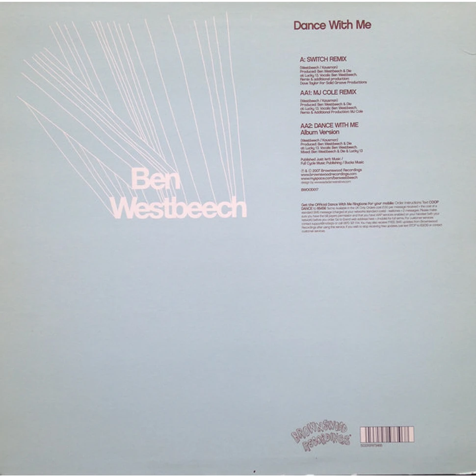 Ben Westbeech - Dance With Me (Switch / MJ Cole Remixes)