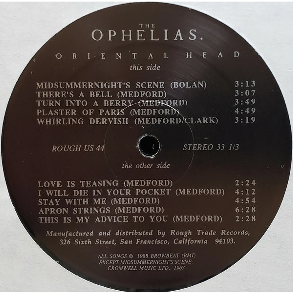 The Ophelias - Oriental Head
