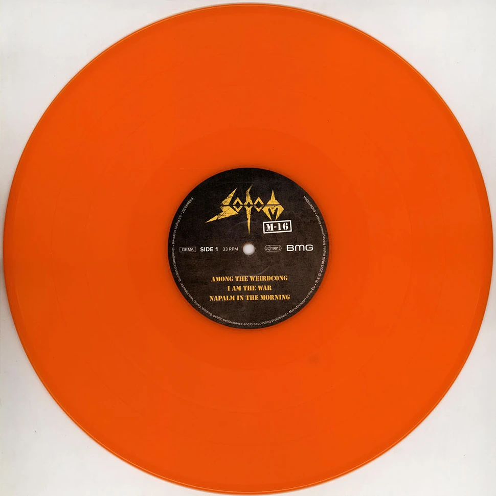 Sodom - M-16 20th Anniversary Orange Vinyl Edition