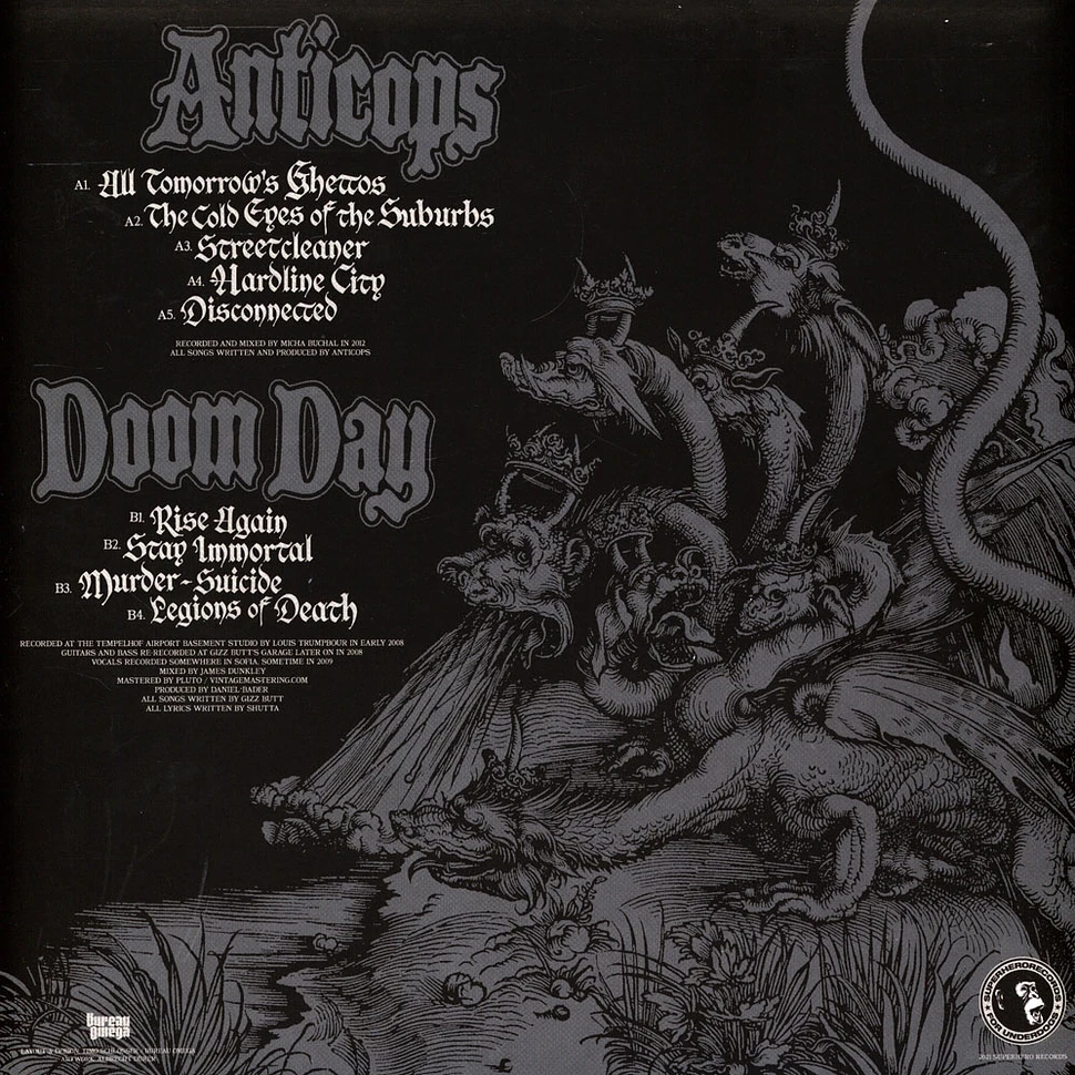 Anticops / Doom Day - Dark Melodies White Vinyl Edition