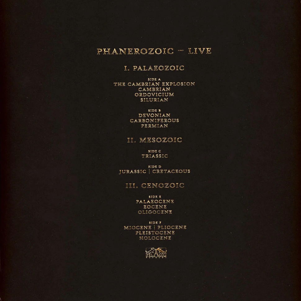 The Ocean - Phanerozoic Live Black Vinyl Edition