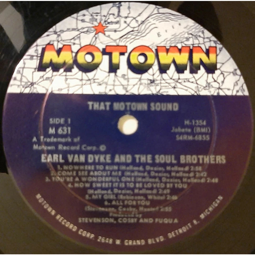 Earl Van Dyke And The Soul Brothers - That Motown Sound