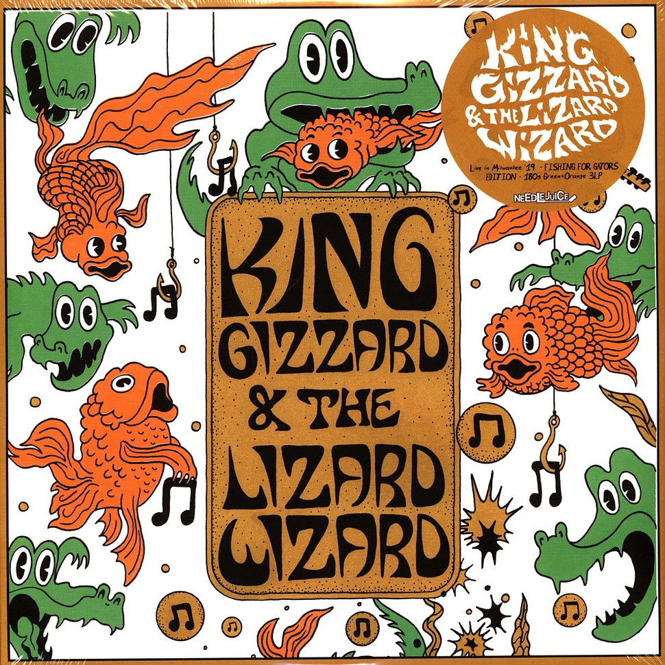 King Gizzard & The Lizard Wizard - Live In Milwaukee Orange & Green W/ Splatter Vinyl Edition