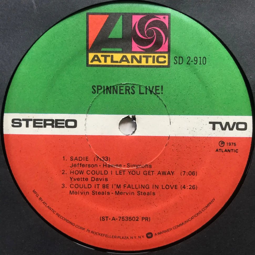 Spinners - Spinners Live!