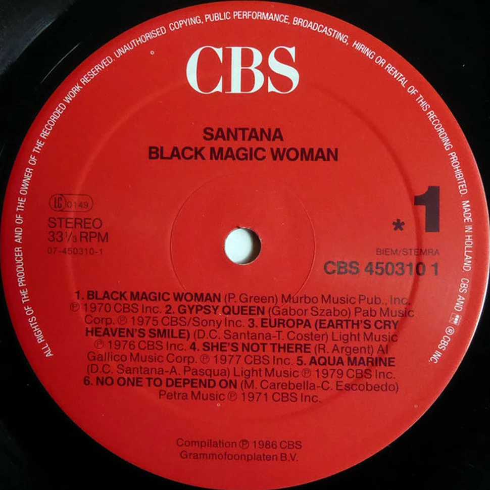 Santana - Black Magic Woman