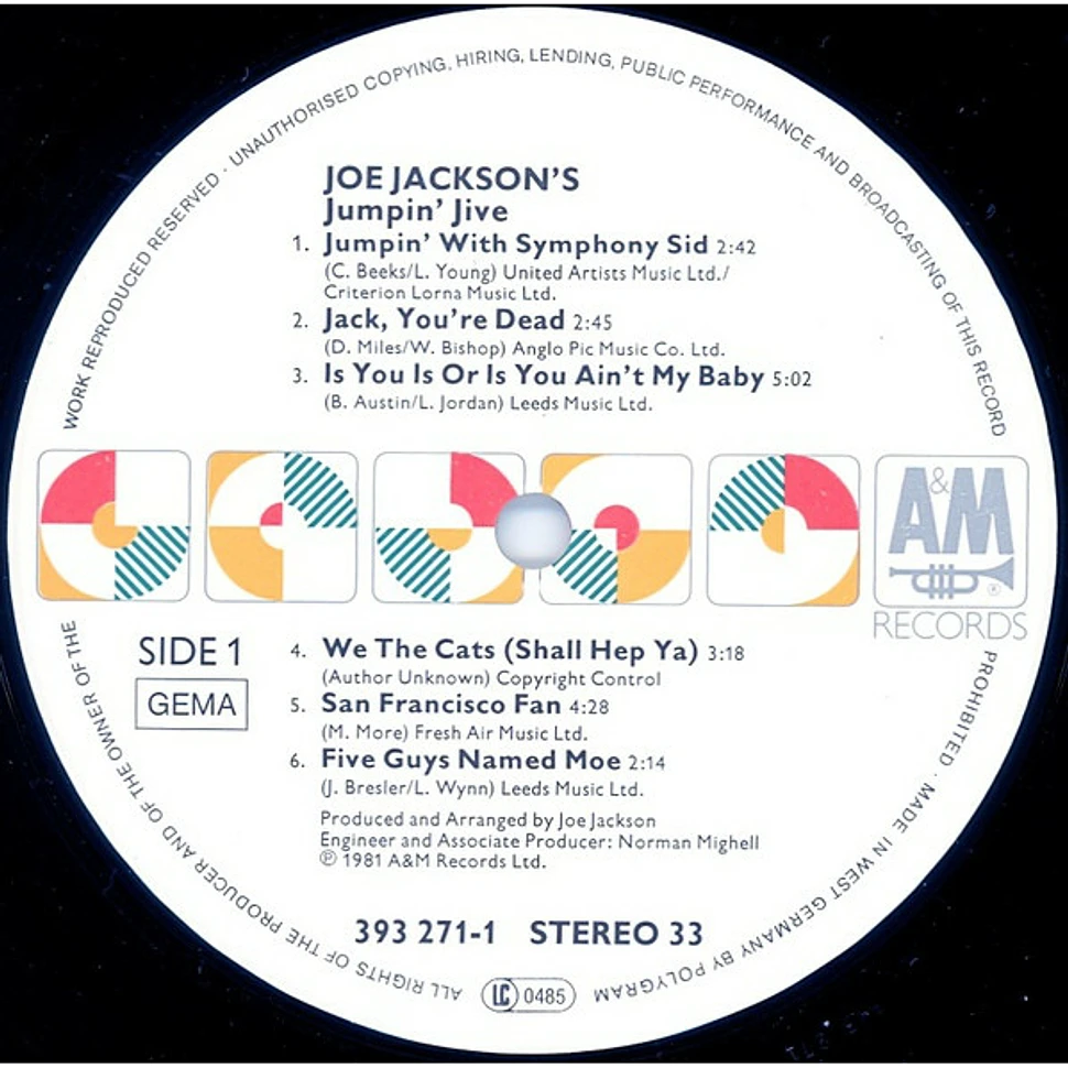 Joe Jackson's Jumpin' Jive - Joe Jackson's Jumpin' Jive