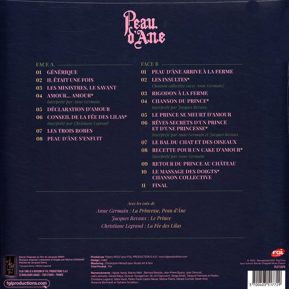 Michel Legrand - OST Peau D'ane Blue Vinyl Edition