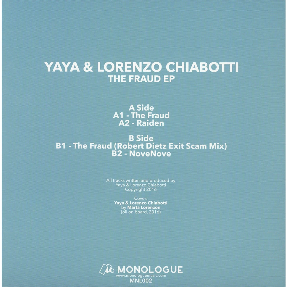 Yaya / Lorenzo Chiabotti - The Fraud Ep