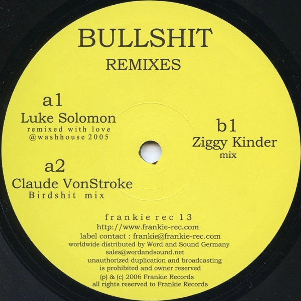 Frankie - Bullshit (Remixes)