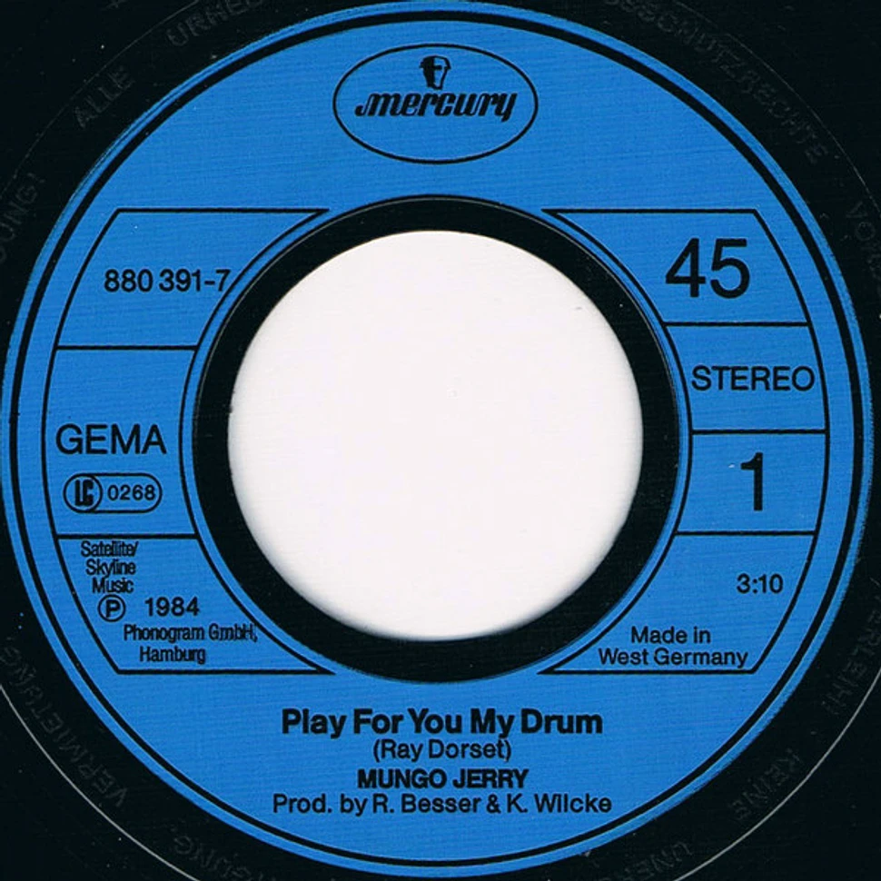 Mungo Jerry - Play For You My Drum