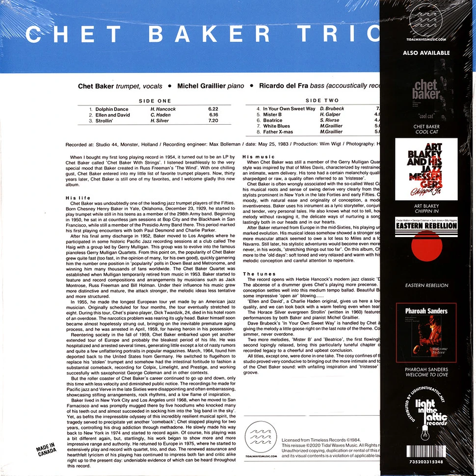 Chet Baker - Mr. B LITA 20th Anniversary Baby Blue Vinyl Edition