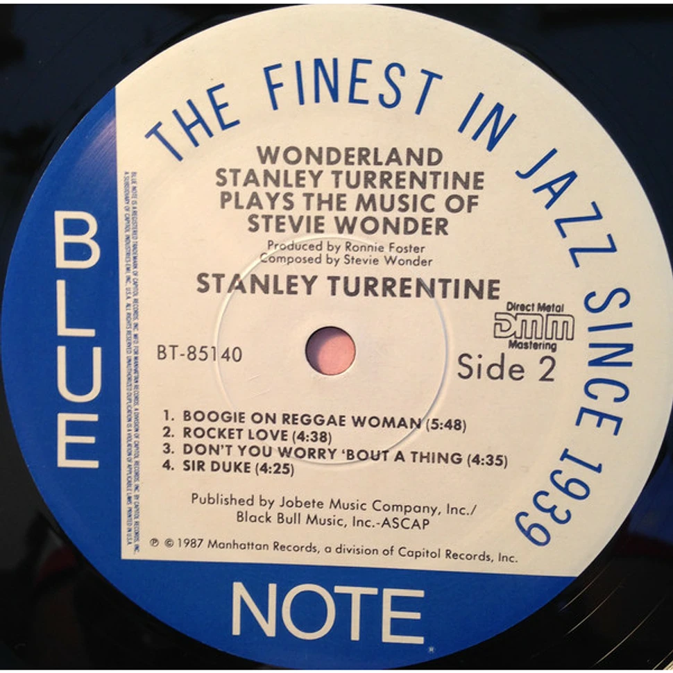 Stanley Turrentine - Wonderland (Stanley Turrentine Plays The Music Of Stevie Wonder)
