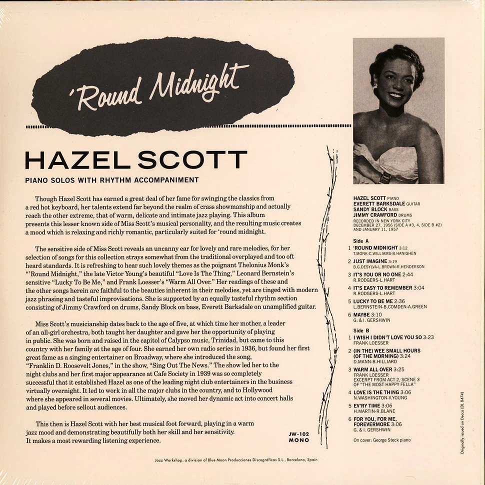 Hazel Scott - 'Round Midnight