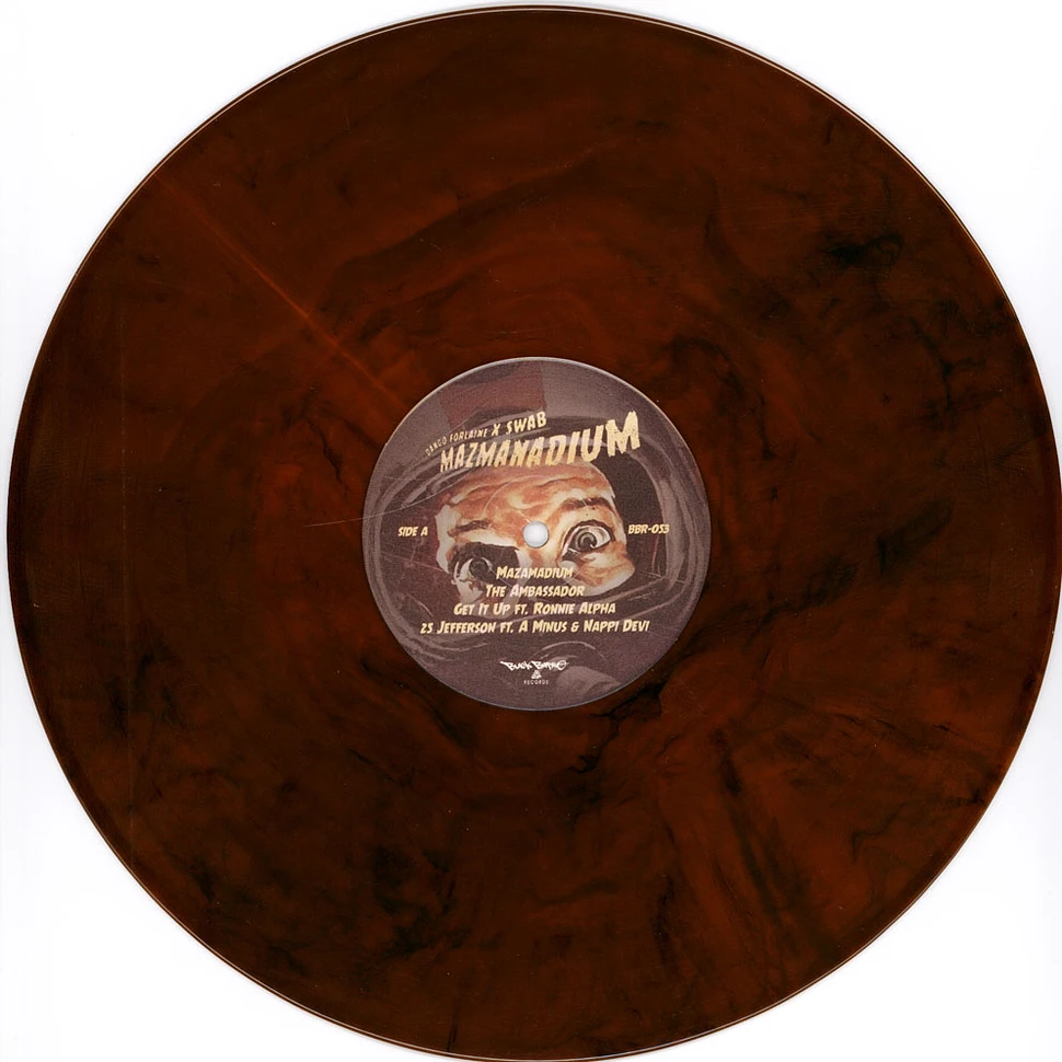 Dango Forlaine X DJ Swab - Mazmanduim Orange Smoke Vinyl Edition