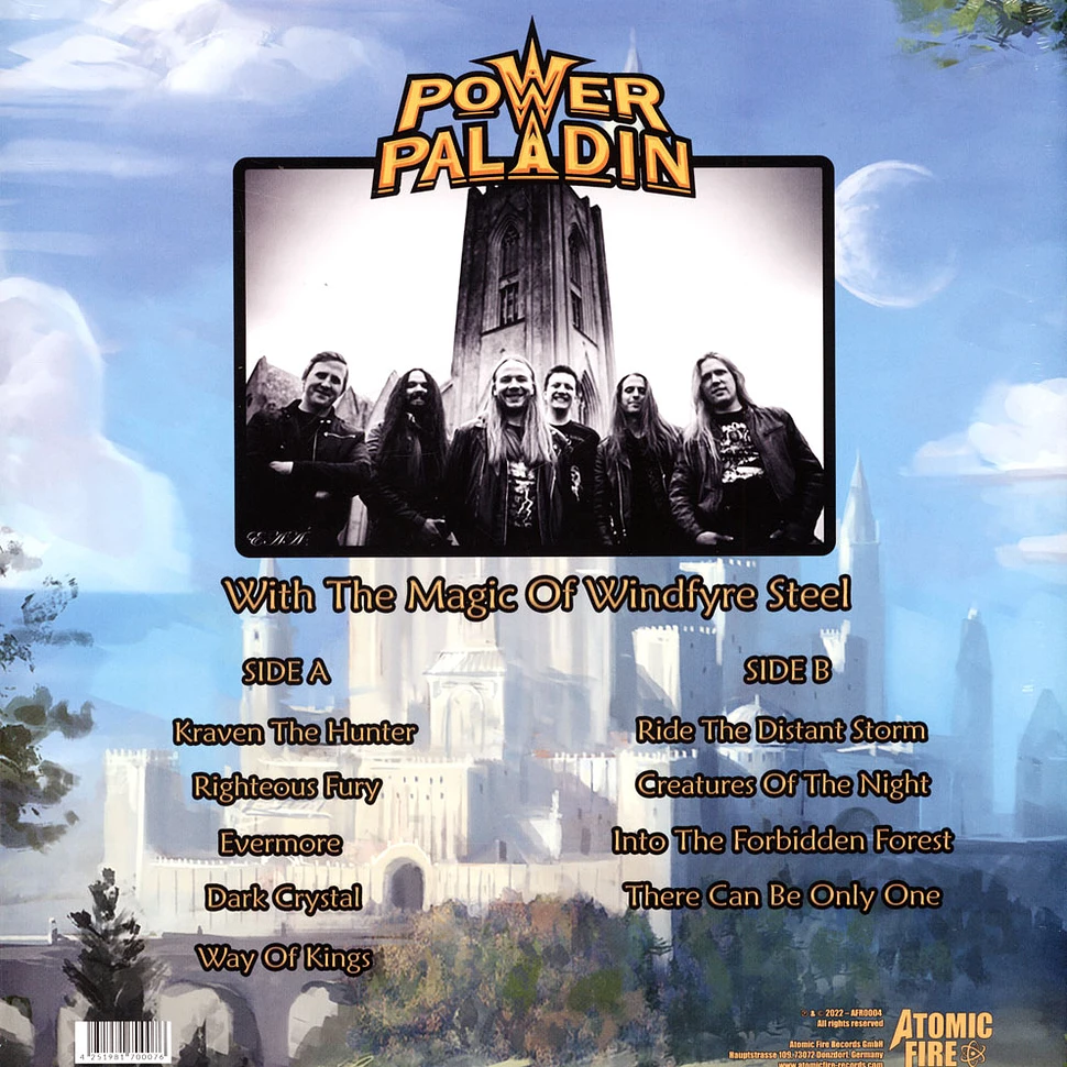 Power Paladin - With The Magic Of Windfyre Steel Black Vinyl Edition