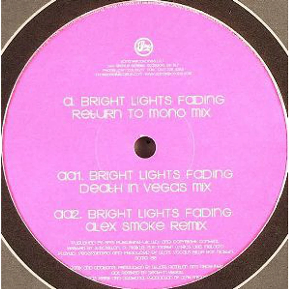 Slam Featuring Billie Ray Martin - Bright Lights Fading (Death In Vegas And Alex Smoke Remixes)