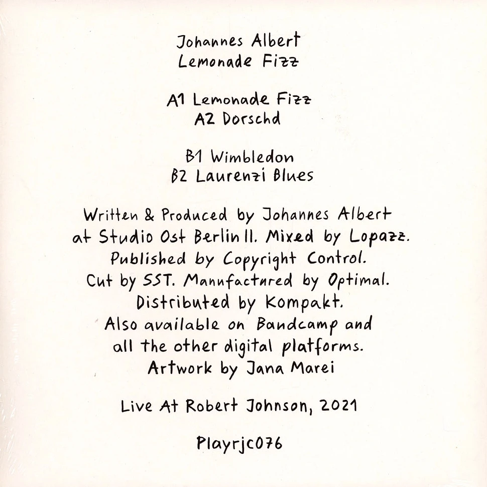 Johannes Albert - Lemonade Fizz EP