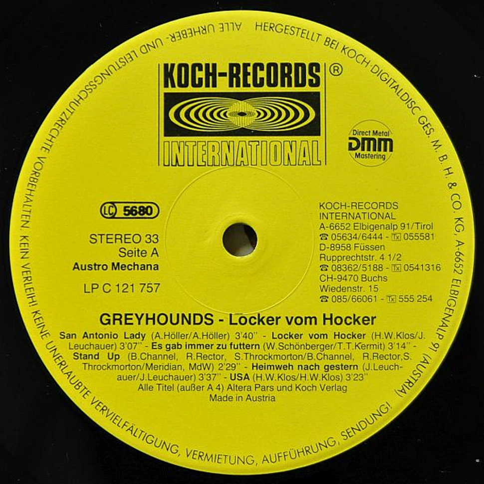 Greyhounds - Locker Vom Hocker