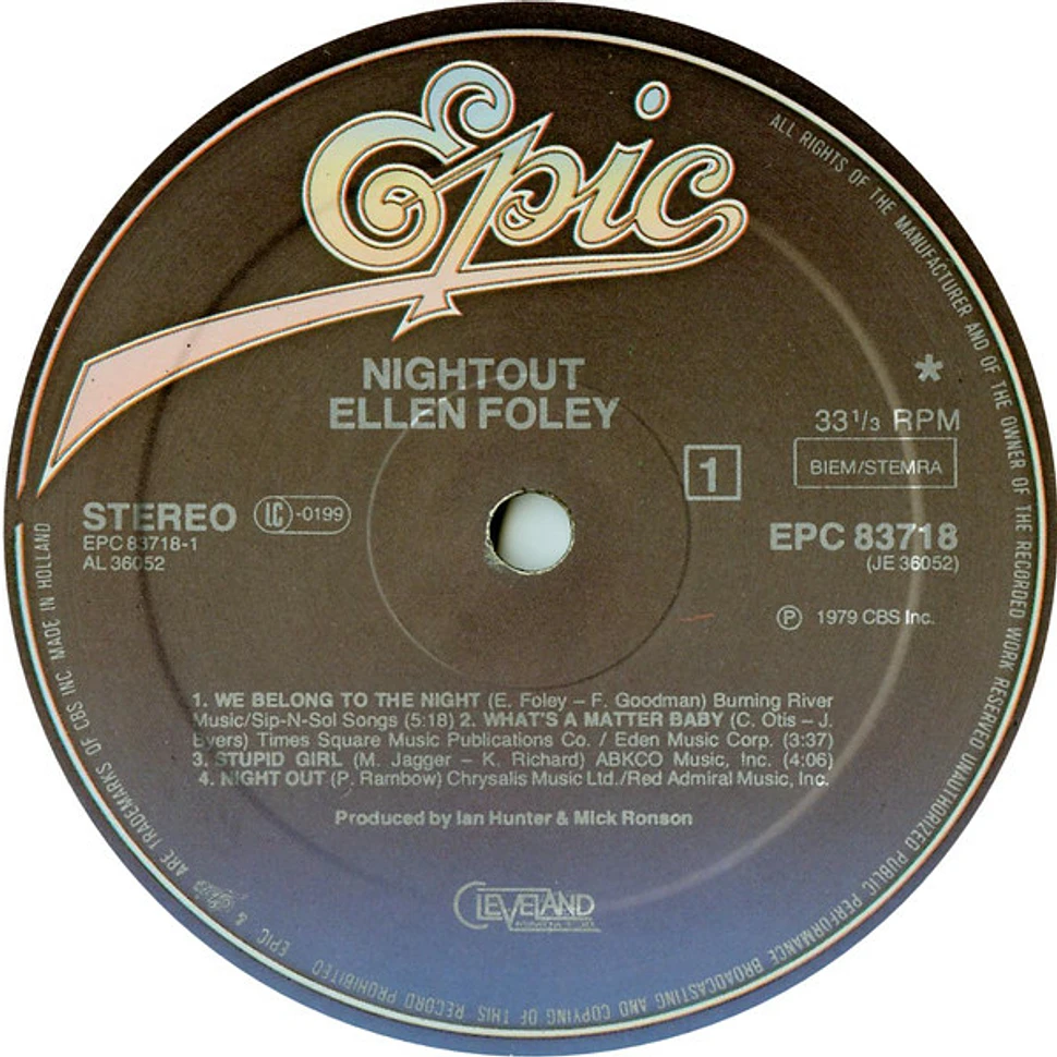 Ellen Foley - Nightout