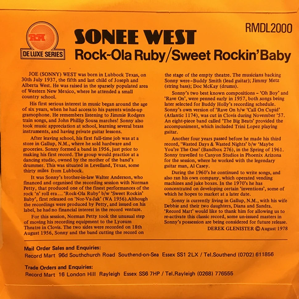 Sonny West - Rock-Ola Ruby