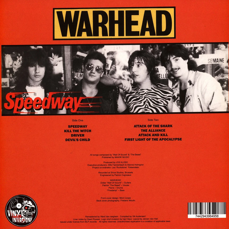 Warhead - Speedway Orange Vinyl Edition
