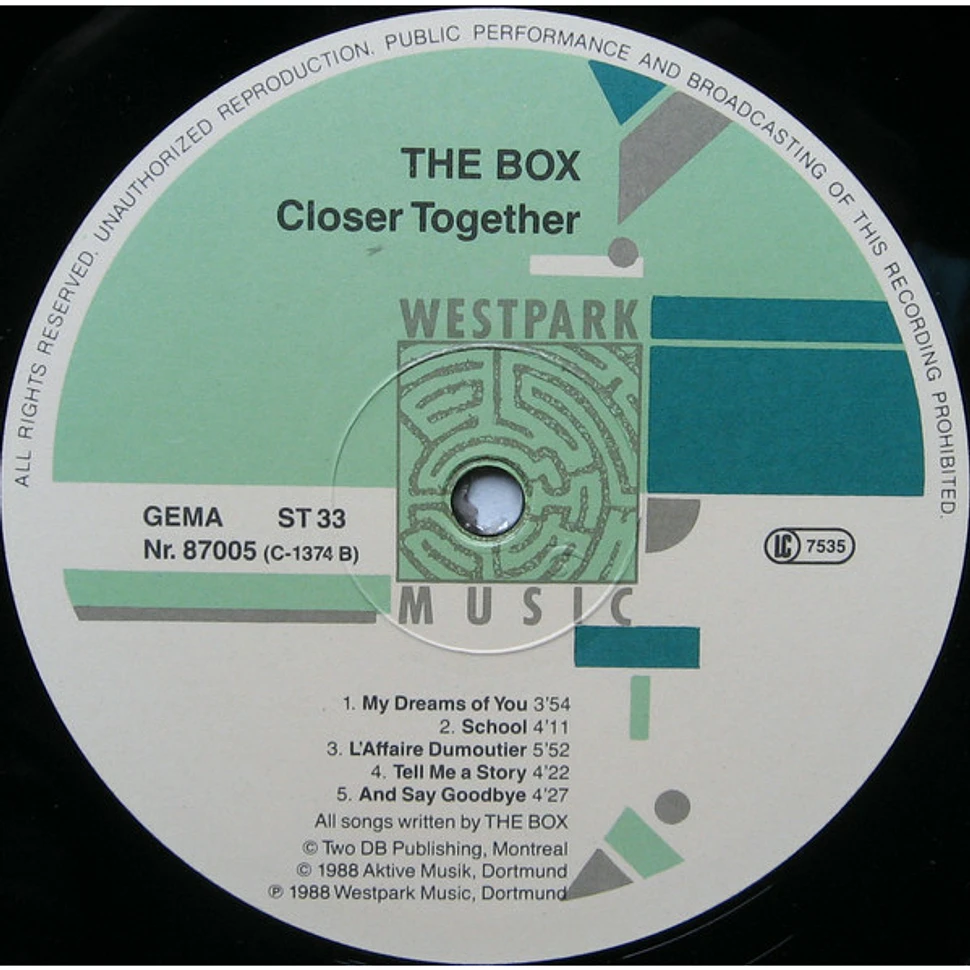 The Box - Closer Together