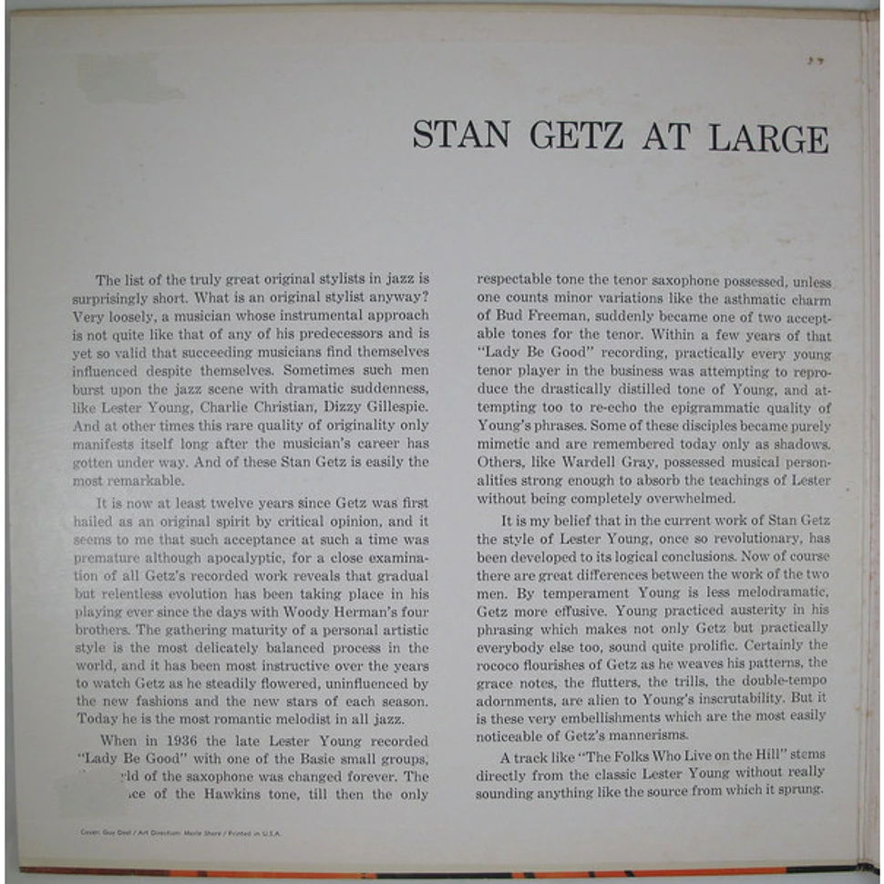 Stan Getz - At Large