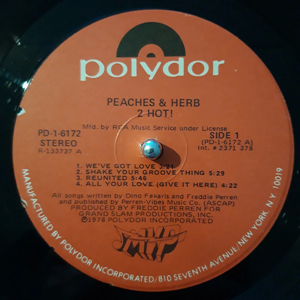 Peaches & Herb - 2 Hot!