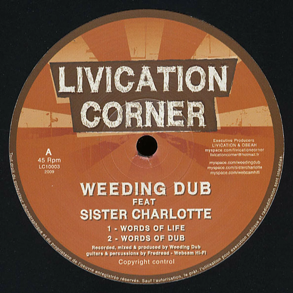 Weeding Dub Feat Sister Charlotte - Words Of Life