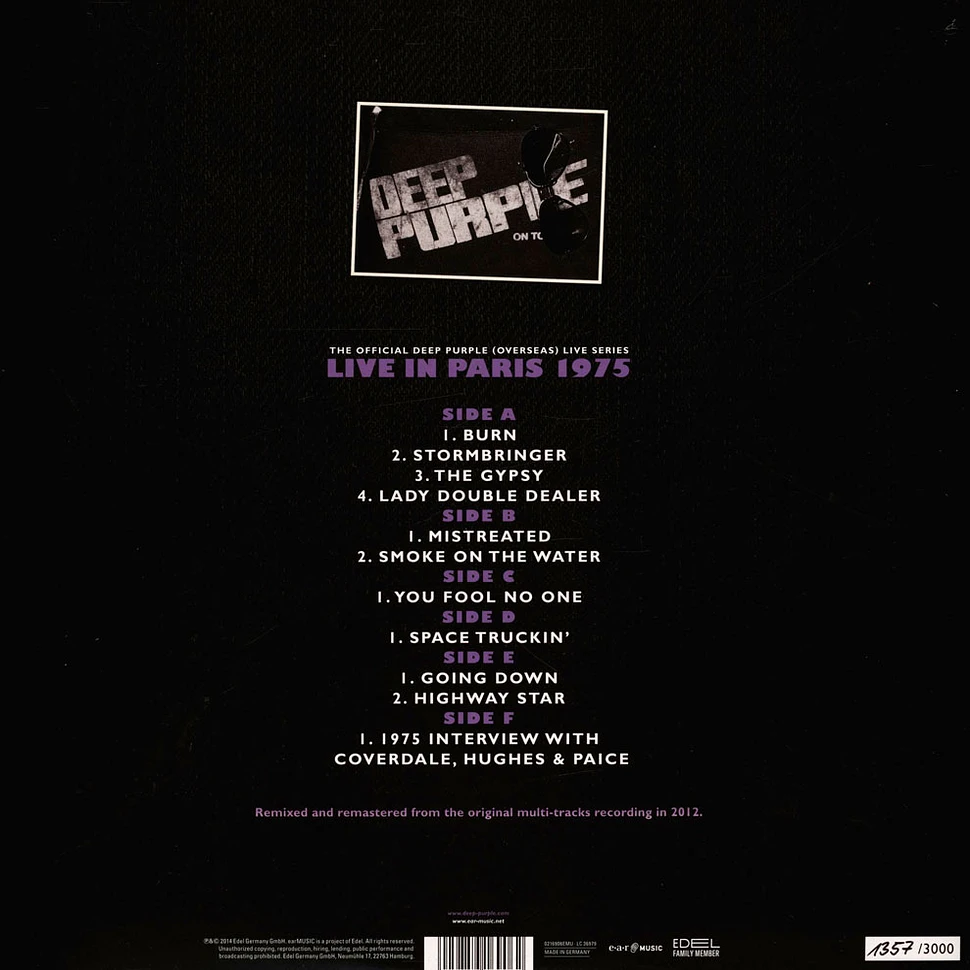 Deep Purple - Paris 1975 Purple Vinyl Edition