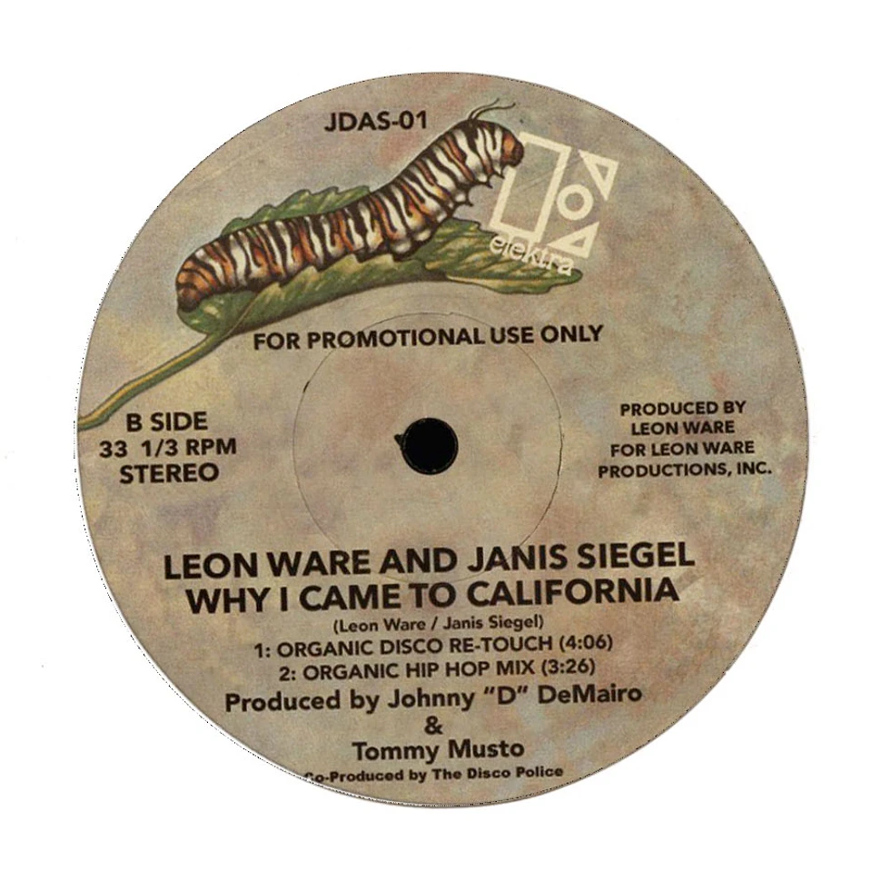 Leon Ware & Janis Siegel - Why I Came To California Remixes