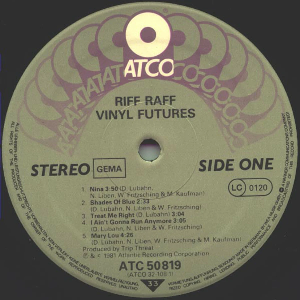 Riff Raff - Vinyl Futures