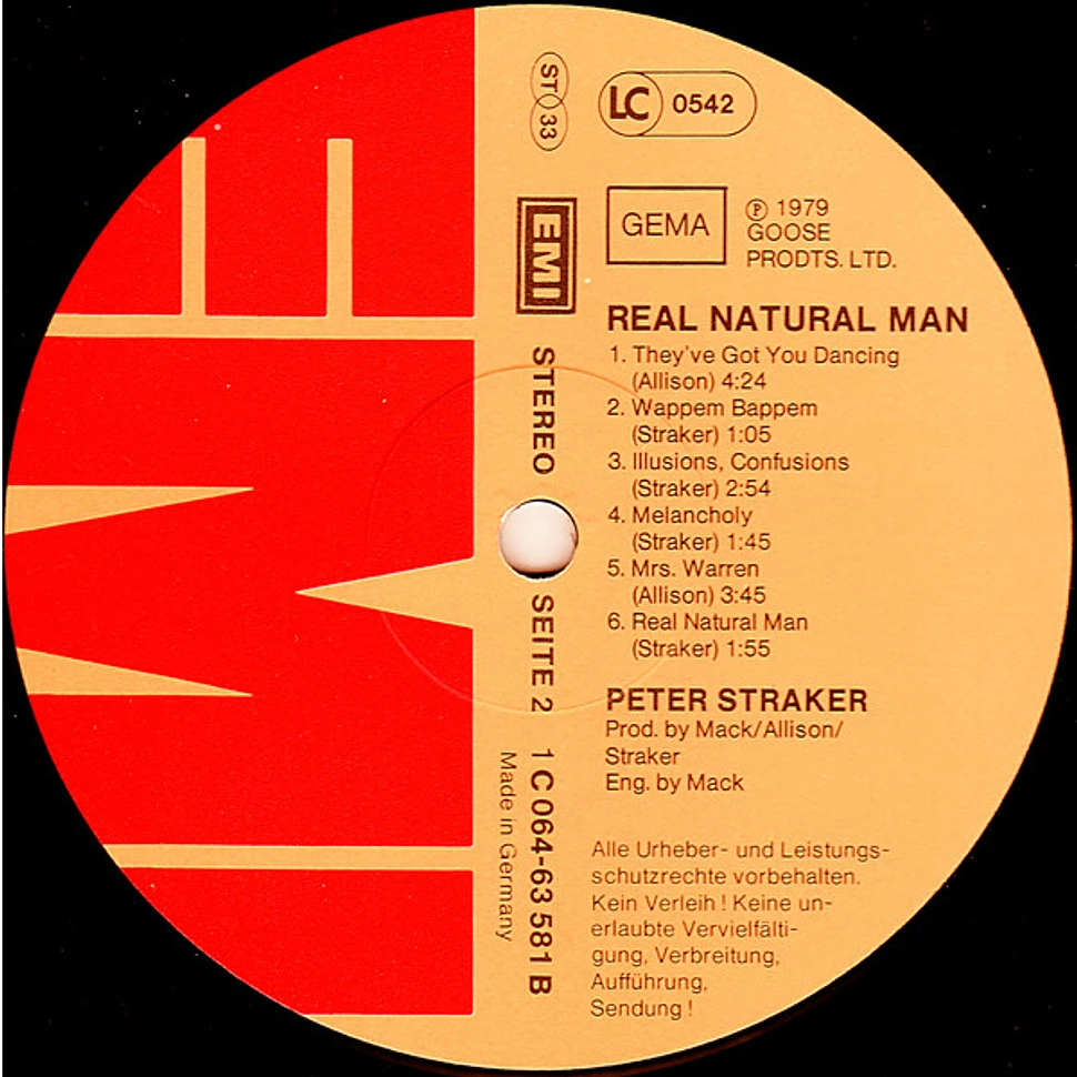 Peter Straker - Real Natural Man