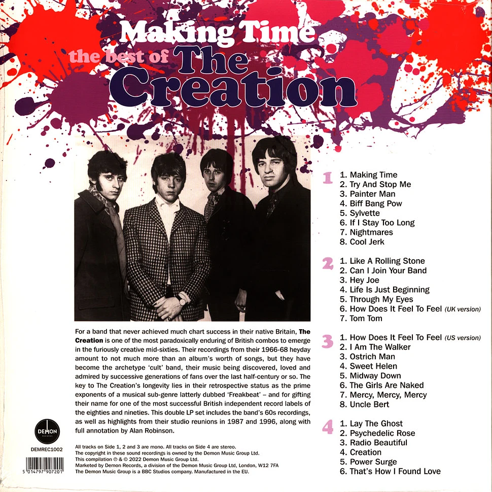 The Creation - Making Time: The Best Of Splatter Vinyl Edition