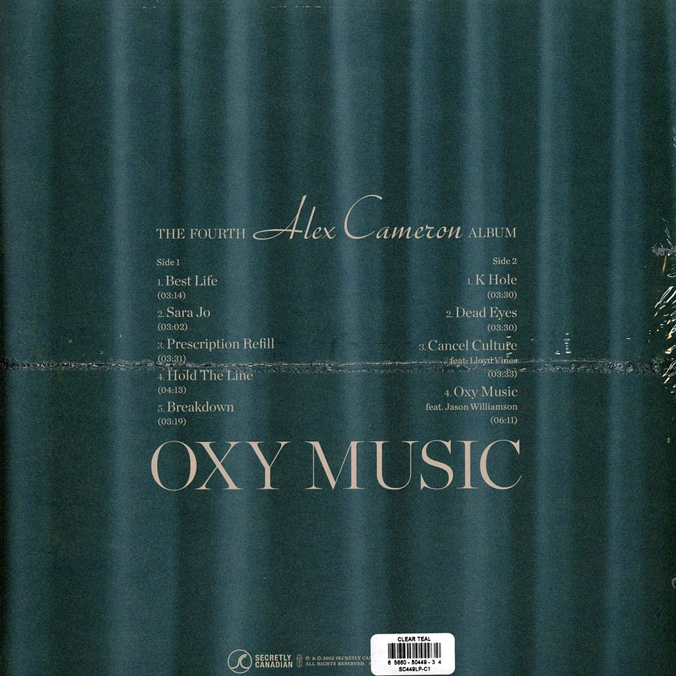 Alex Cameron - Oxy Music Clear Teal Vinyl Edition