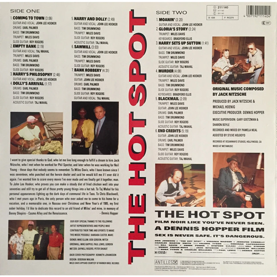 Jack Nitzsche - OST The Hot Spot