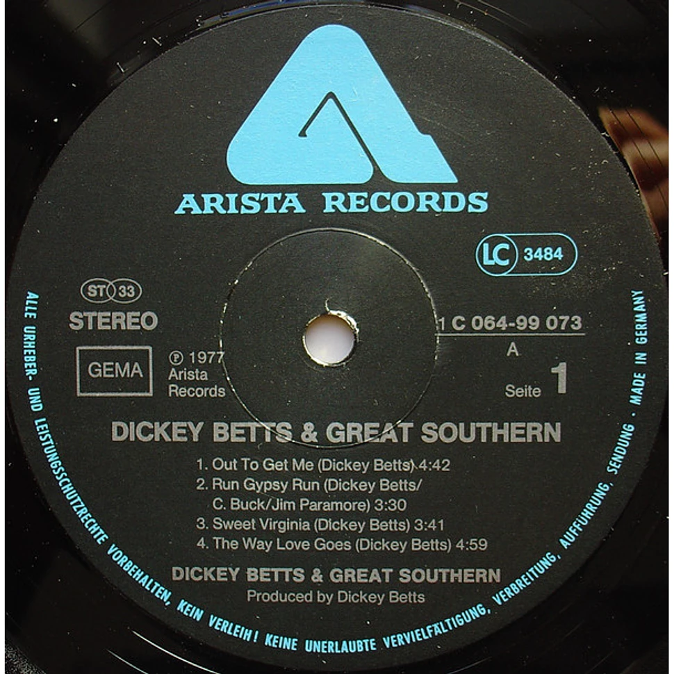 Dickey Betts & Great Southern - Dickey Betts & Great Southern