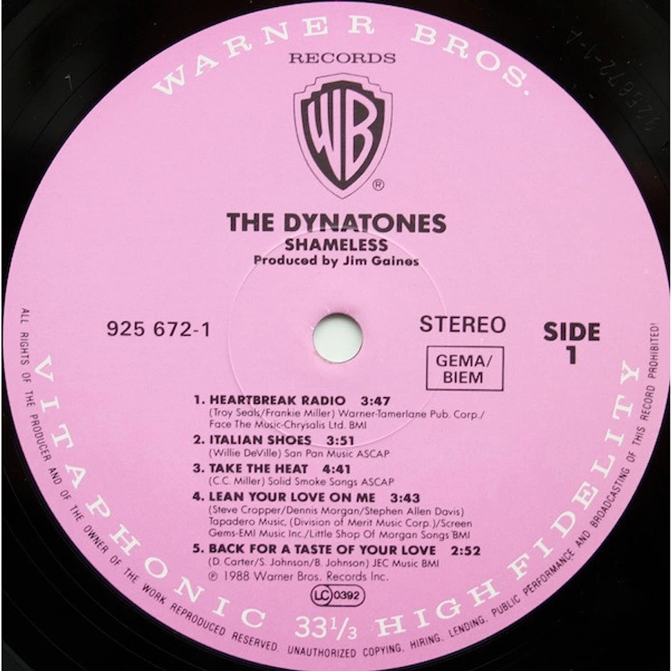 The Dynatones - Shameless