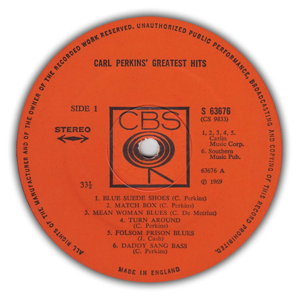 Carl Perkins - Carl Perkins' Greatest Hits