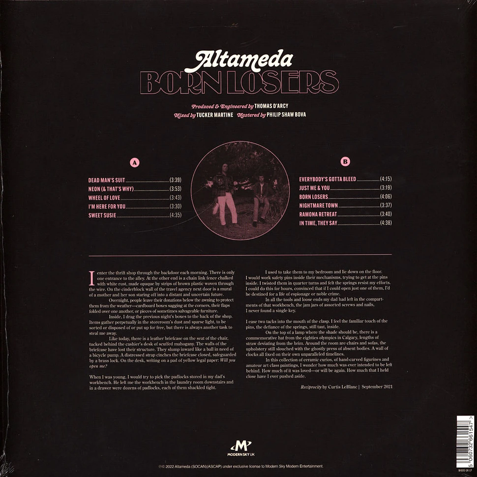 Altameda - Born Losers Cream Vinyl Edition