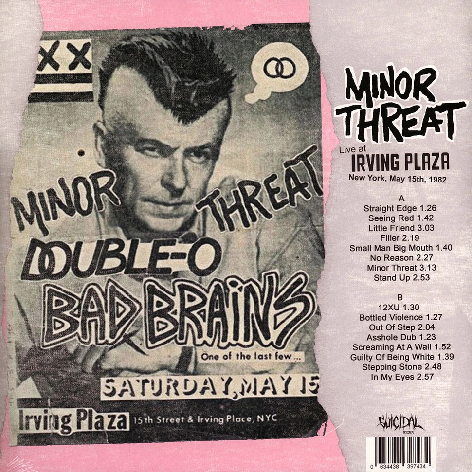 Minor Threat - Live At Irving Plaza New York 1982