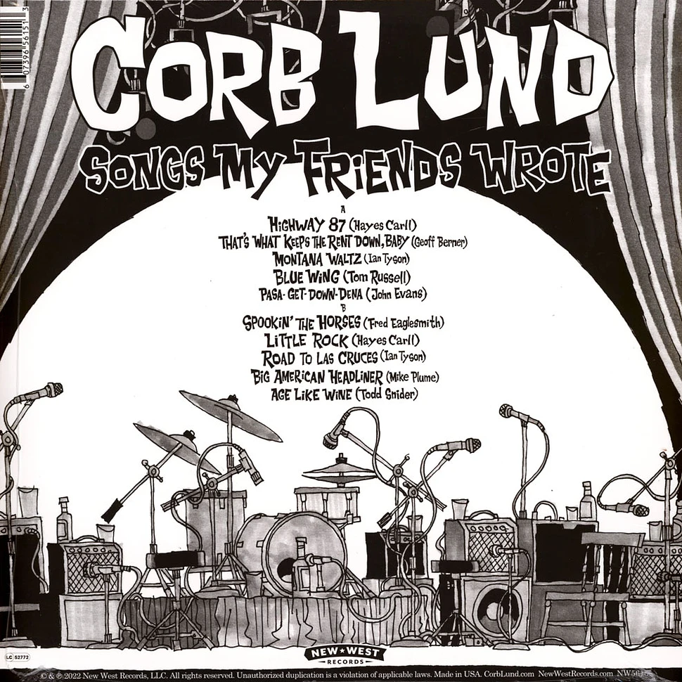 Corb Lund - Songs My Friends Wrote Black Vinyl Edition