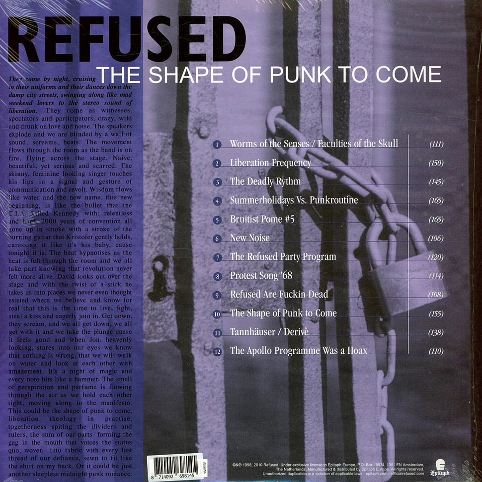 Refused - The Shape Of Punk To Come Gold Vinyl Edition