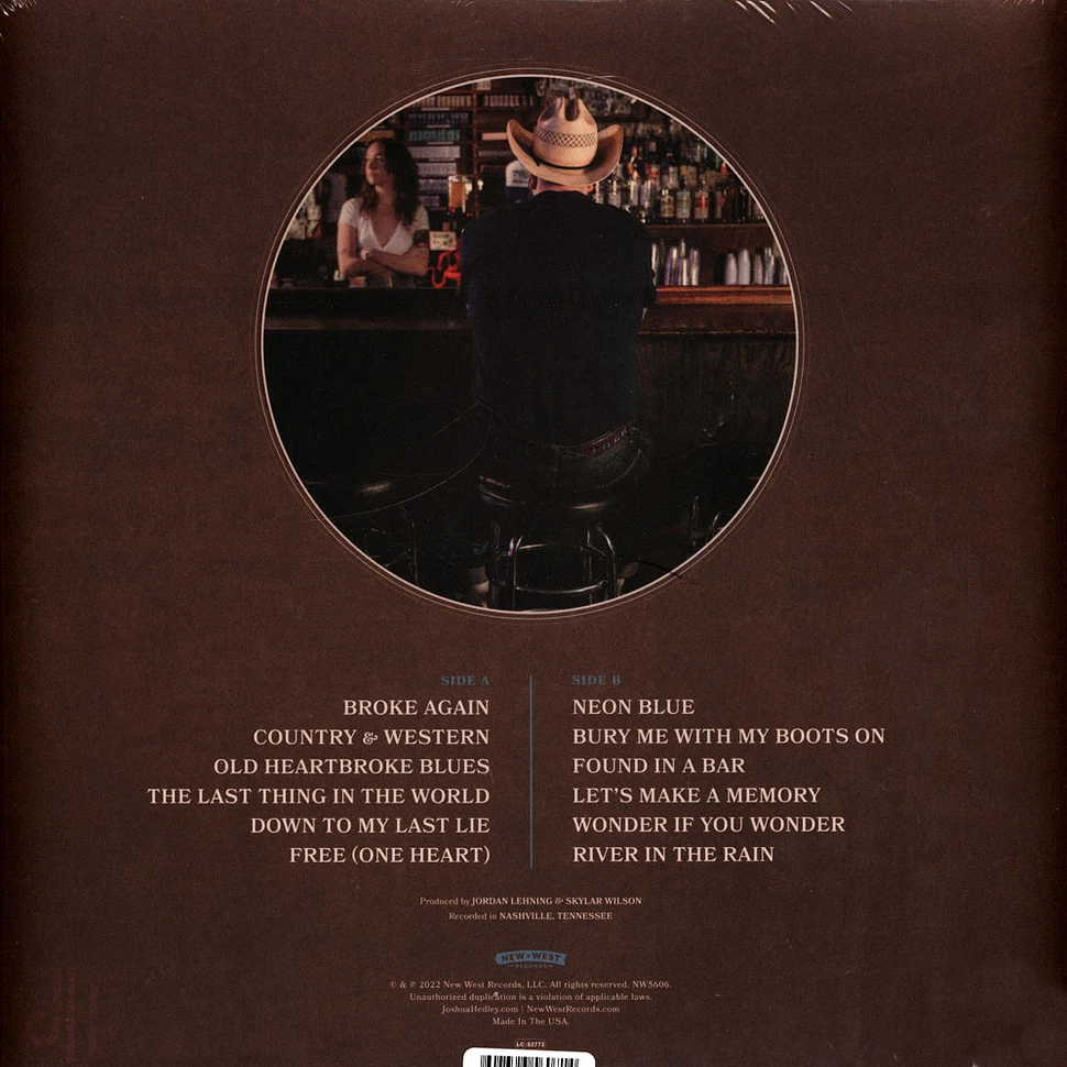 Joshua Hedley - Neon Blue Coke Bottle Clear Vinyl Edition