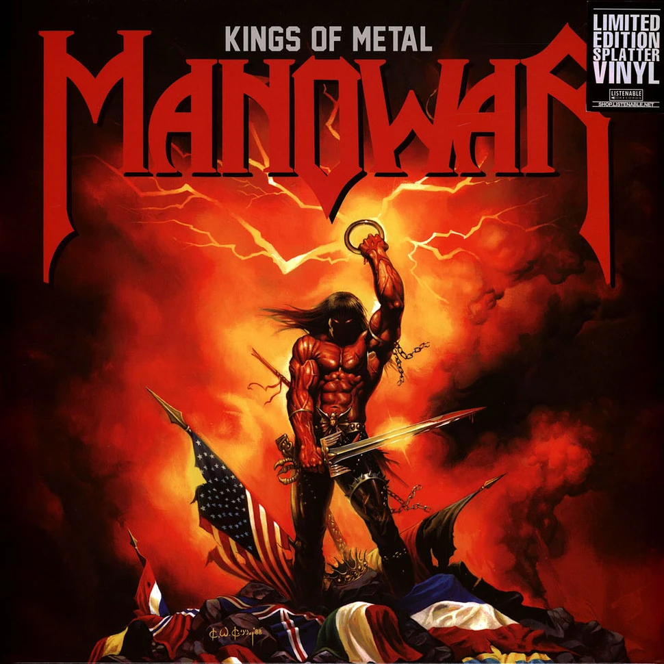 Manowar - Kings Of Metal Splatter Vinyl Edition