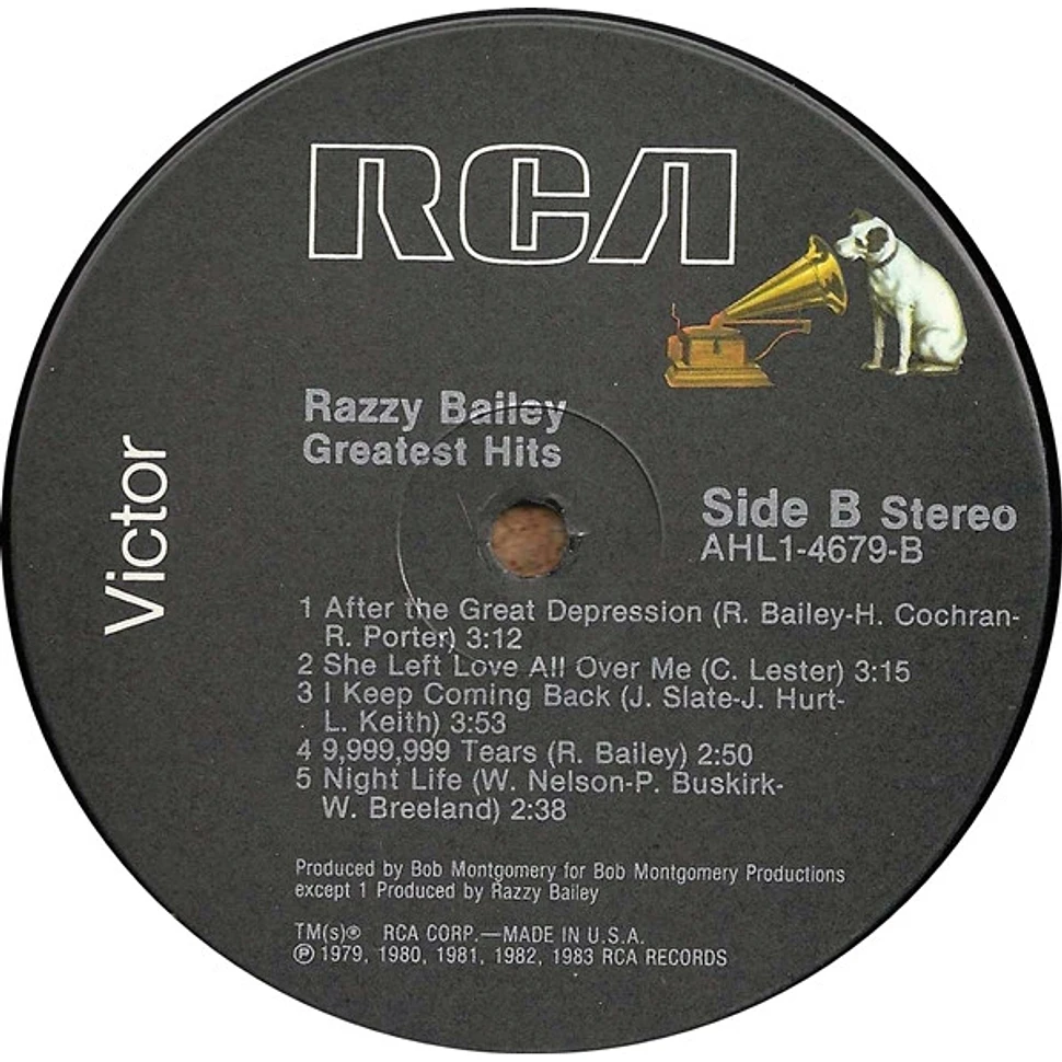 Razzy Bailey - Greatest Hits