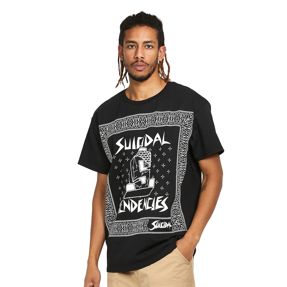 Suicidal Tendencies Brick Logo Bandana T-Shirt (Black) HHV