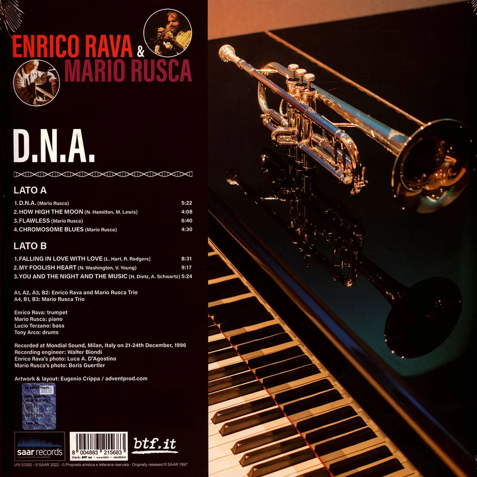 Enrico Rava & Mario Rusca - OST D.N.A. Record Store Day 2022 Clear Red Vinyl Edition