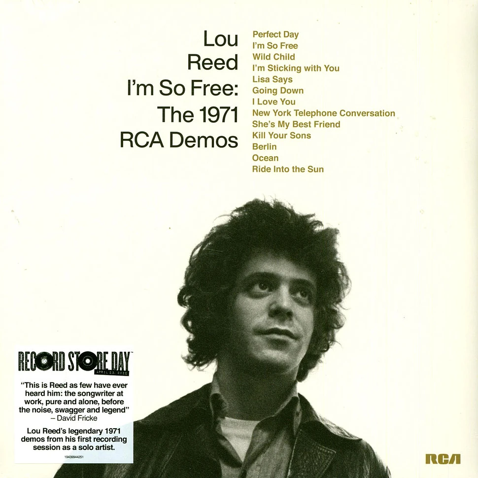 Lou Reed - I'm So Free: 1971 RCA Demos Record Store Day 2022 Vinyl Edition