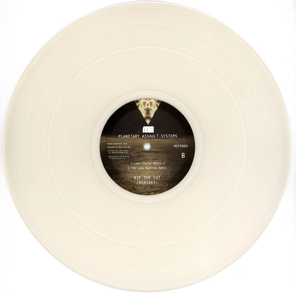 Planetary Assault Systems - Rip The Cut Remixes Clear Vinyl Edition
